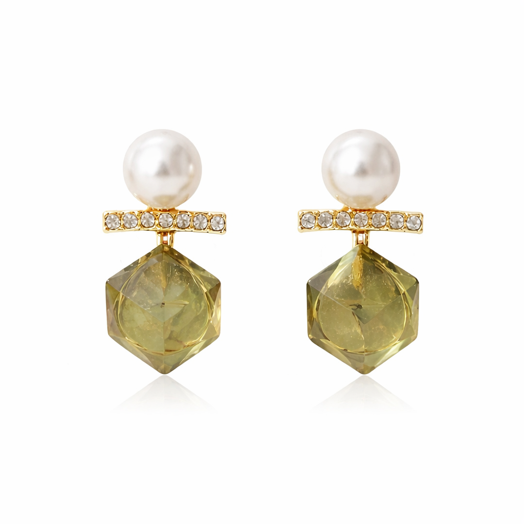 Amber Glow Elegance Earrings