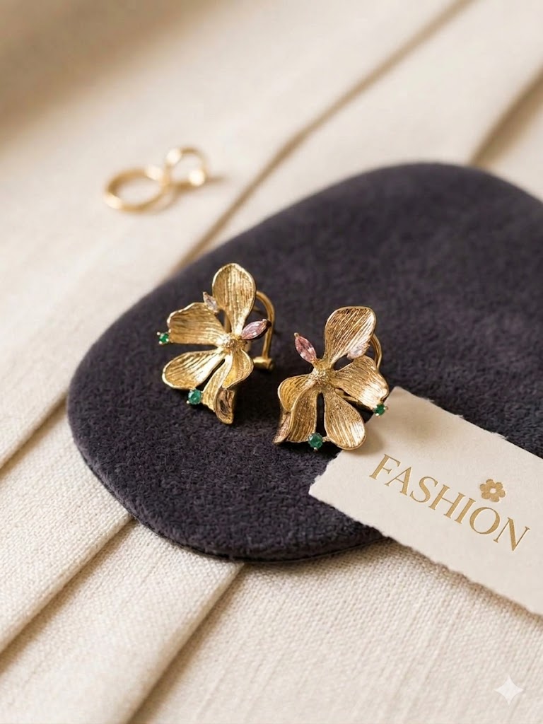 Golden Bloom Luxe Earrings