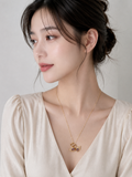 Fasssions Gold-Tone Swan Pendant Necklace for Women with Lavender Crystal Stones | Elegant Swan Charm | Adjustable Chain Fashion Jewelry