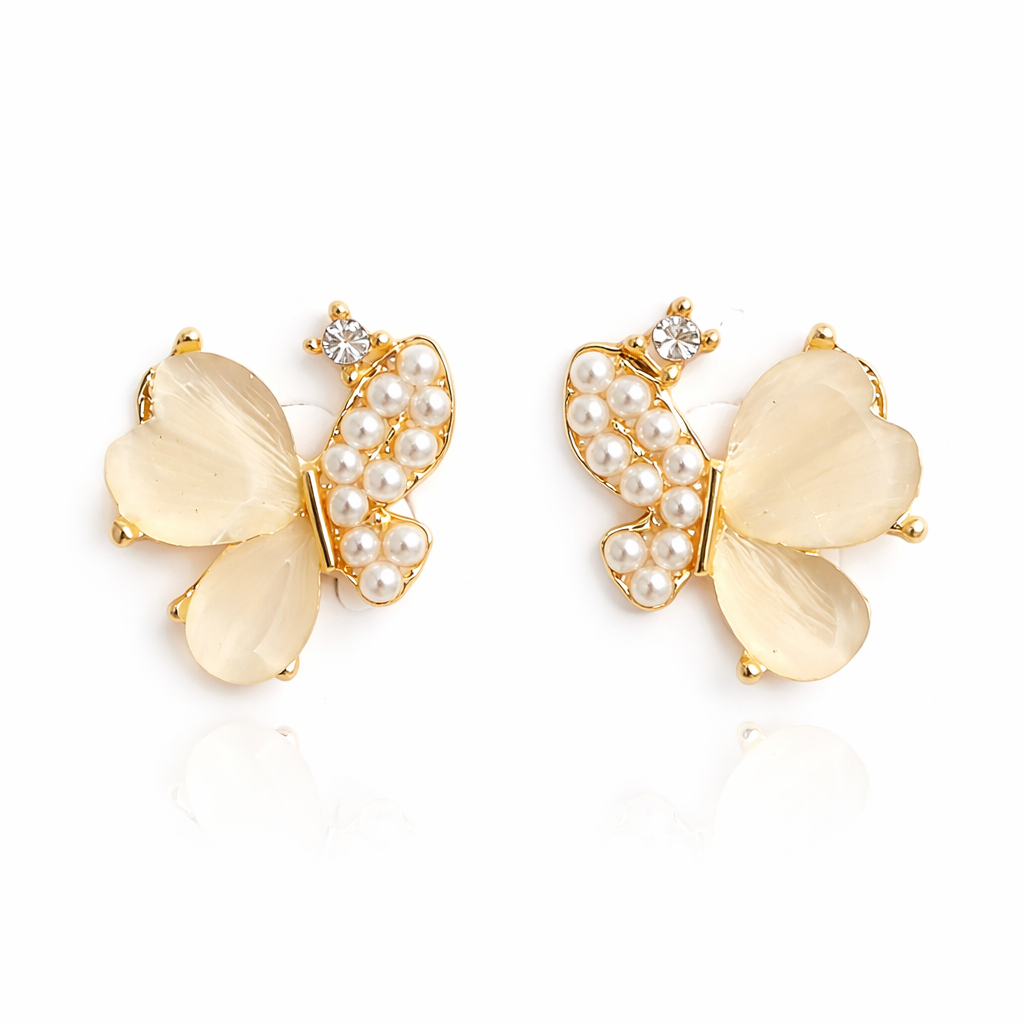 Pearl Butterfly Grace Earrings