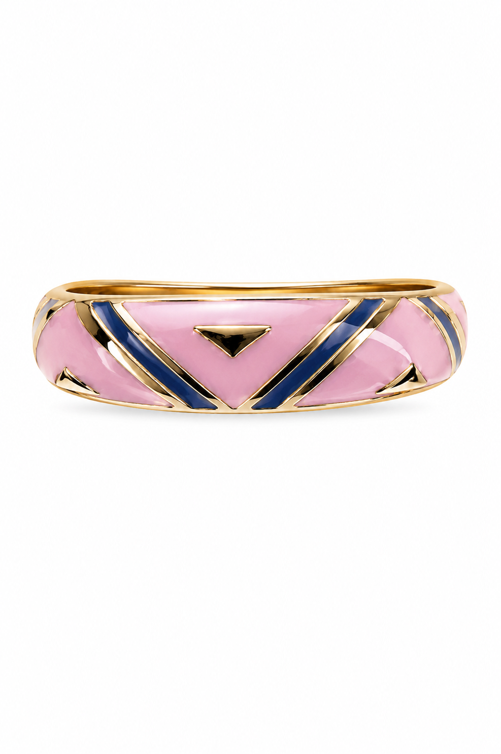 Enamel Ring for Women | Multicolor Green Pink Gold Tone Designer Ring | Stylish Fashion Finger Ring for Women & Girls | Elegant Party Wear Jewellery