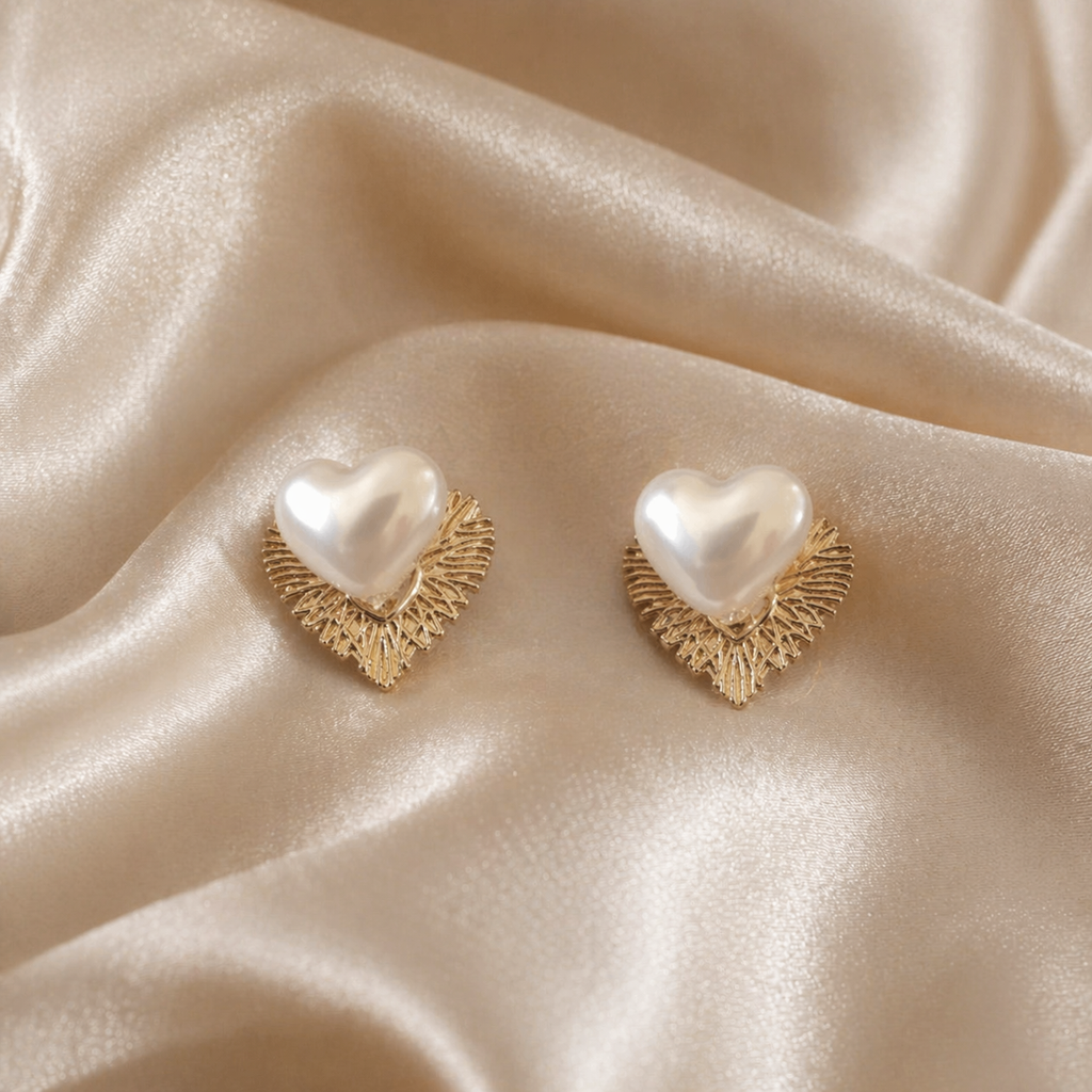 Royal Pearl Love Earrings