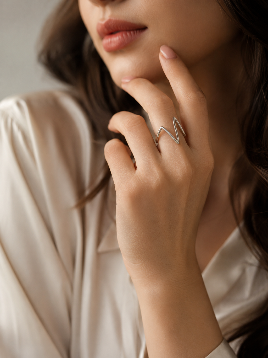 Fasssions Minimalist Silver Oval Hoop Earrings for Women | Lightweight Elegant Korean Style Earrings | Everyday Fashion Jewelry