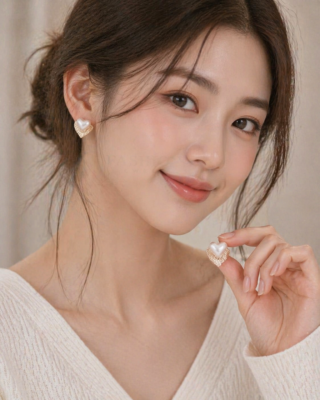 Royal Pearl Love Earrings