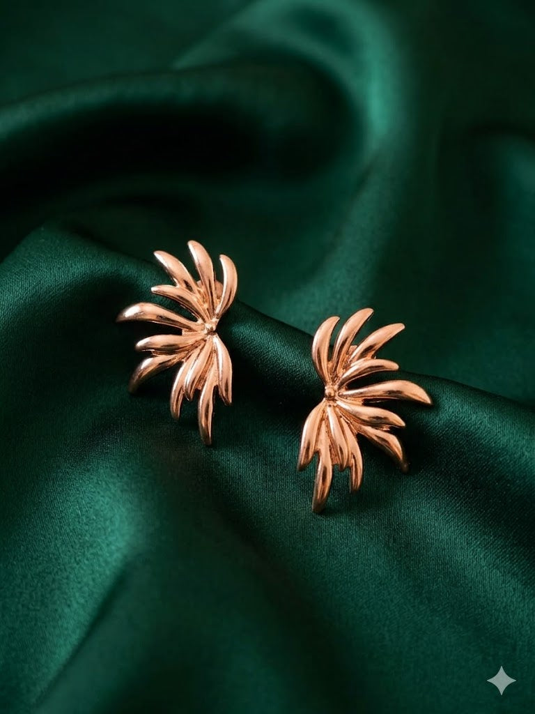 Rosé Palm Glow Earrings