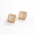Crystal Square Luxe Earrings