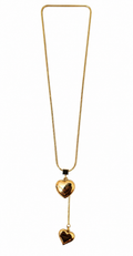 The Liquid Gold Dual Heart Lariat