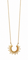 The Golden Eclipse Ray Necklace
