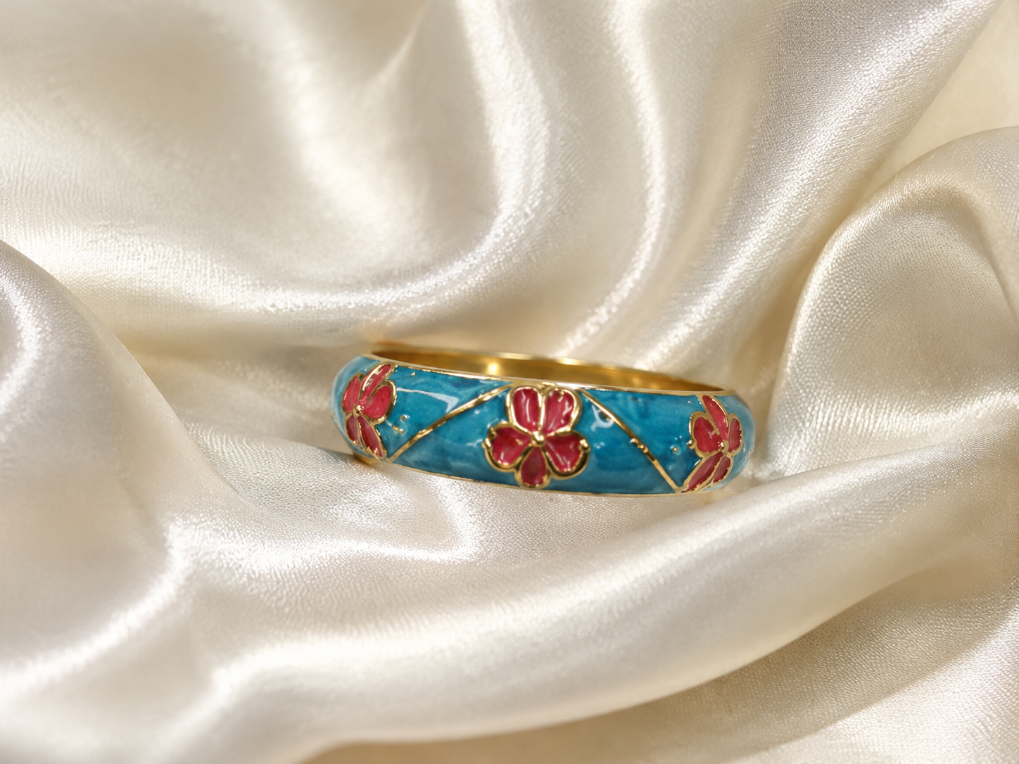 Enamel Ring for Women | Multicolor Tone Designer Ring | Stylish Fashion Finger Ring for Women & Girls | Elegant Party Wear Jewellery (Copy)