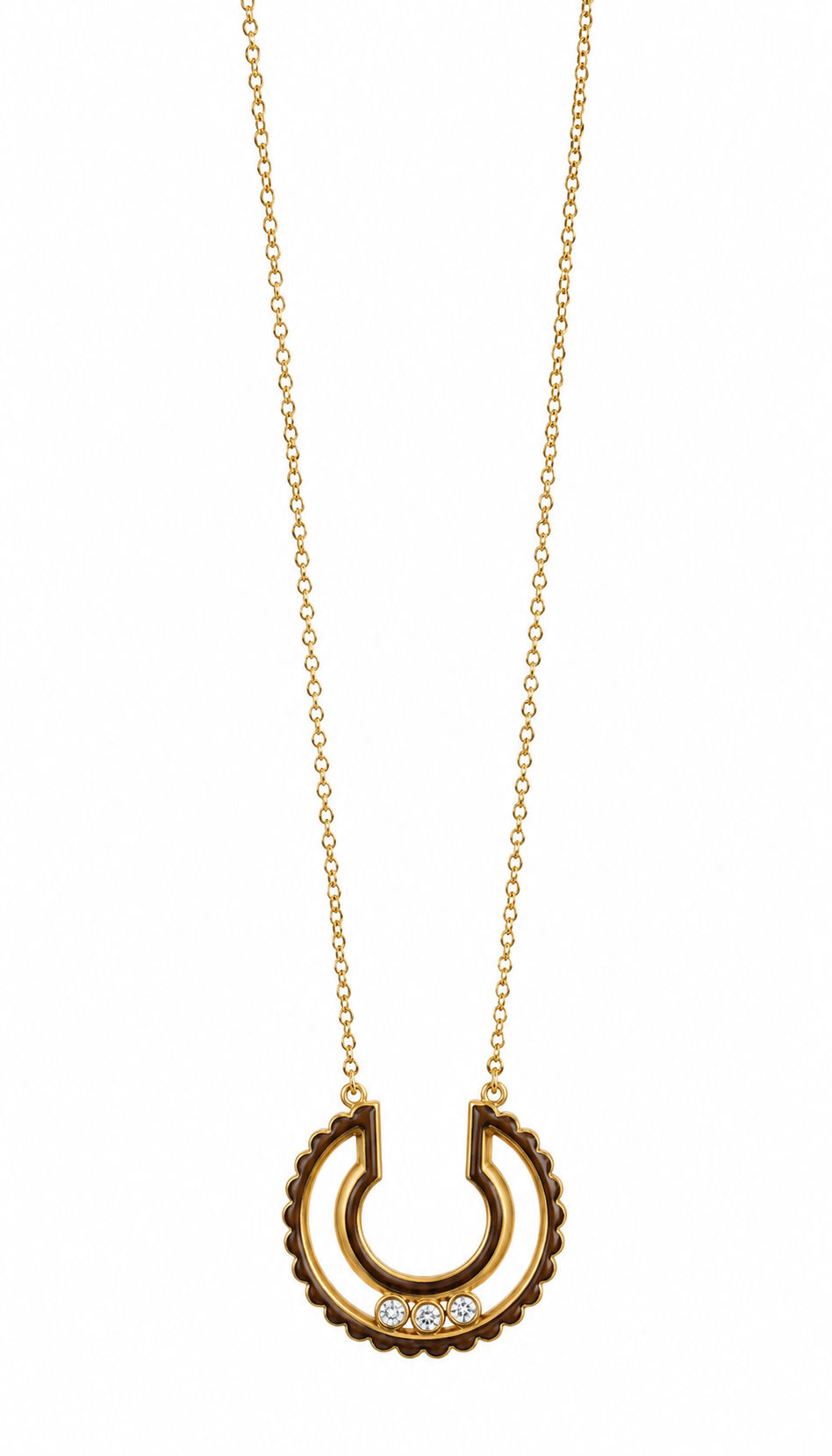 The Sienna Scalloped Horseshoe Pendant
