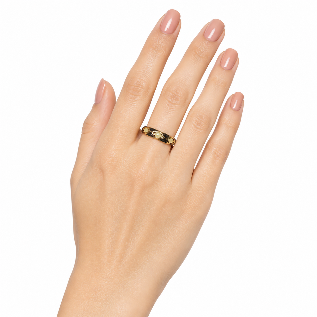 Enamel Ring for Women | Multicolor Tone Designer Ring | Stylish Fashion Finger Ring for Women & Girls | Elegant Party Wear Jewellery (Copy)