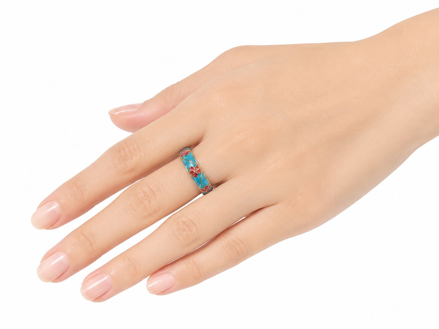 Enamel Ring for Women | Multicolor Tone Designer Ring | Stylish Fashion Finger Ring for Women & Girls | Elegant Party Wear Jewellery (Copy)
