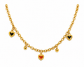 Gold Plated Heart Charm Anklet for Women | Adjustable Dangle Heart Ankle Bracelet | Minimalist Fashion Anklet for Girls & Women