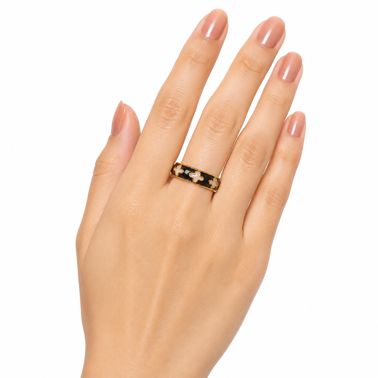 Enamel Ring for Women | Multicolor Tone Designer Ring | Stylish Fashion Finger Ring for Women & Girls | Elegant Party Wear Jewellery (Copy)