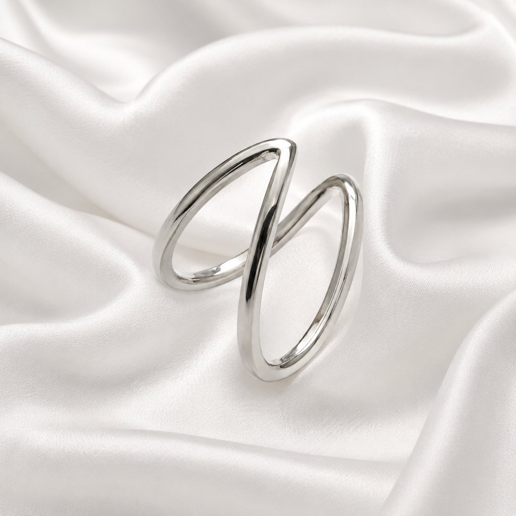 Fasssions Minimalist Silver Oval Hoop Earrings for Women | Lightweight Elegant Korean Style Earrings | Everyday Fashion Jewelry
