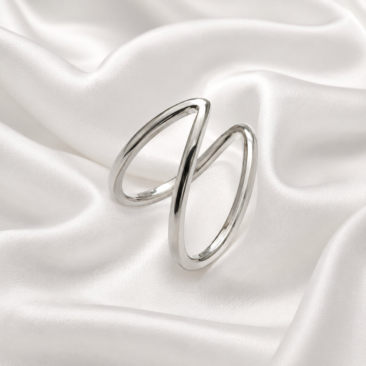 Fasssions Minimalist Silver Oval Hoop Earrings for Women | Lightweight Elegant Korean Style Earrings | Everyday Fashion Jewelry