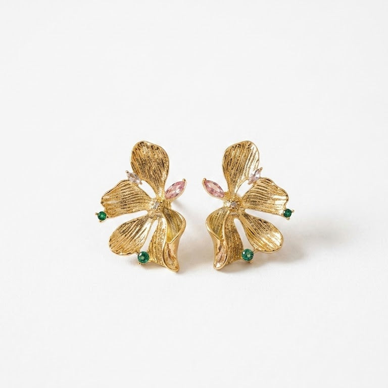 Golden Bloom Luxe Earrings